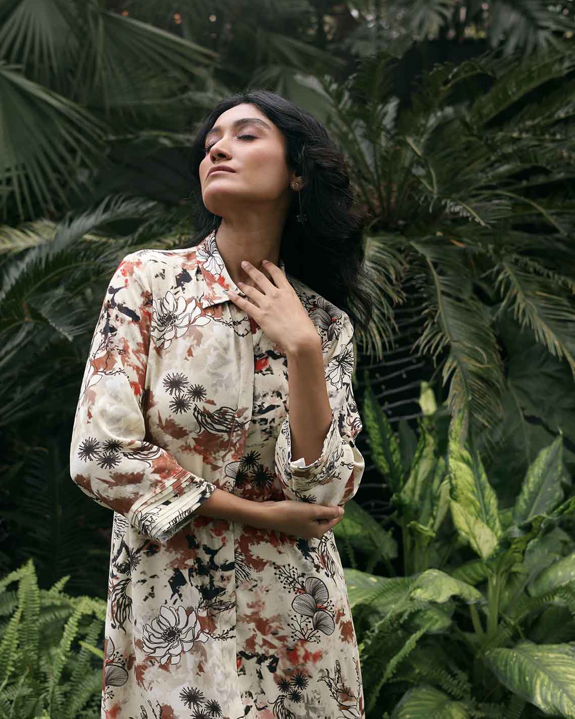 SEAGRASS LONG SHIRT DRESS