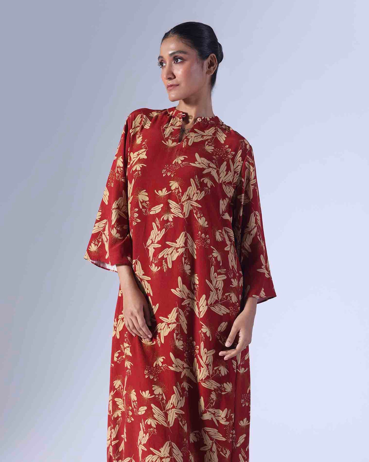 Pavitra Sagar in  Beetle Red Long Dress