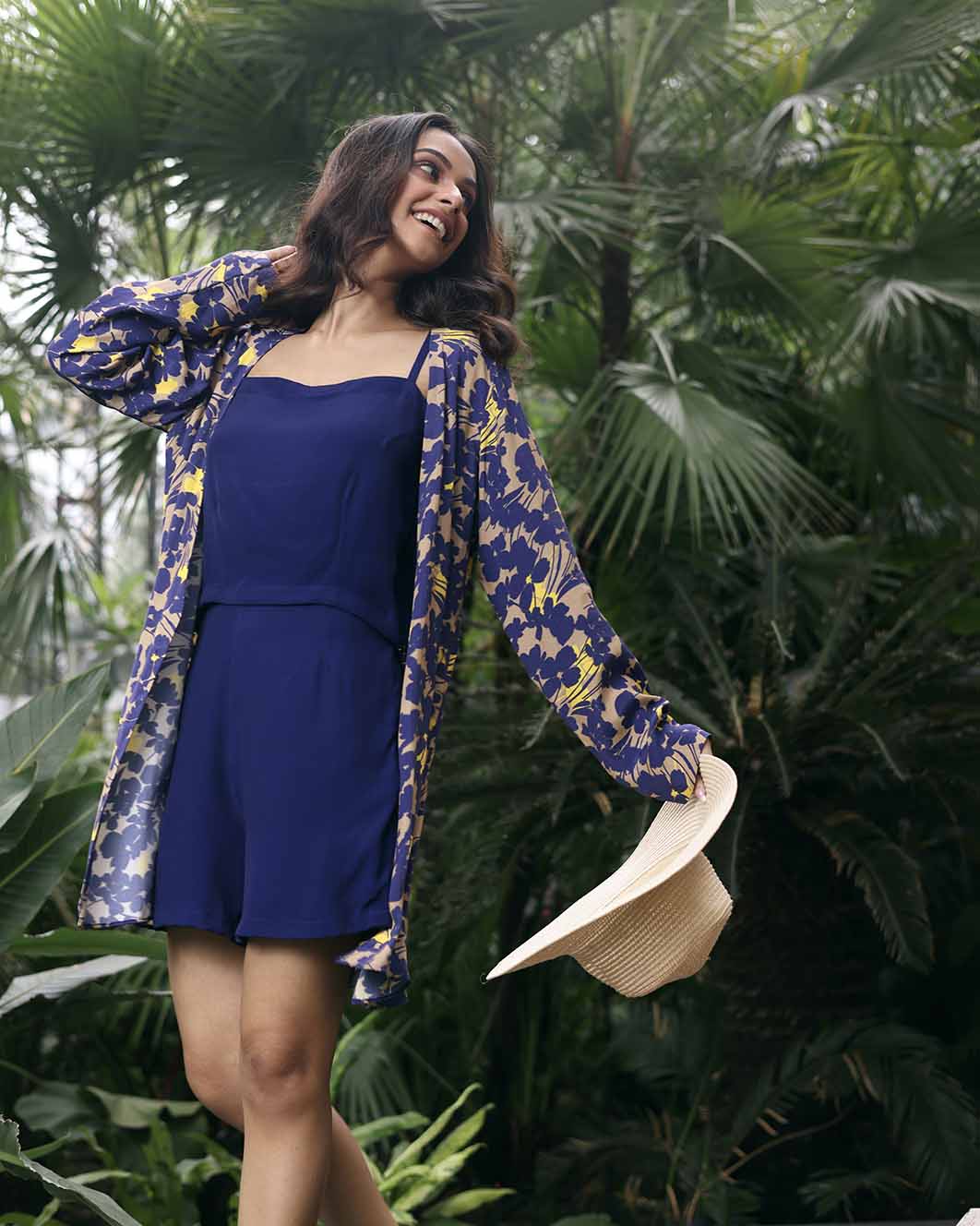 SPRING NAVY SHORTS SET WITH JACKET