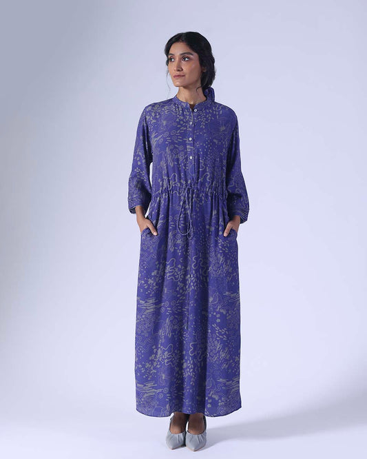 BOTANIC DRAWSTRING DRESS