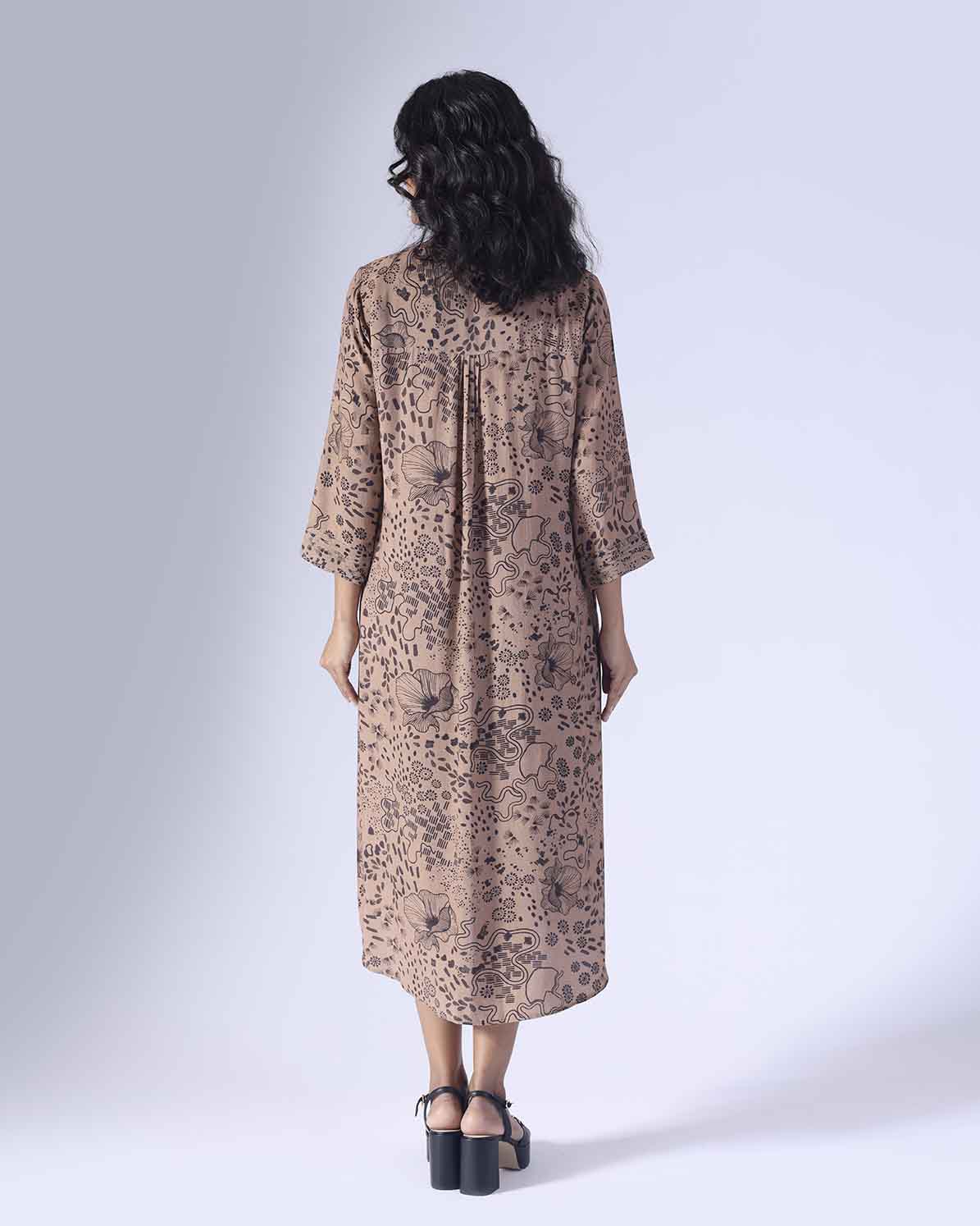 BOTANIC LONG SHIRT DRESS
