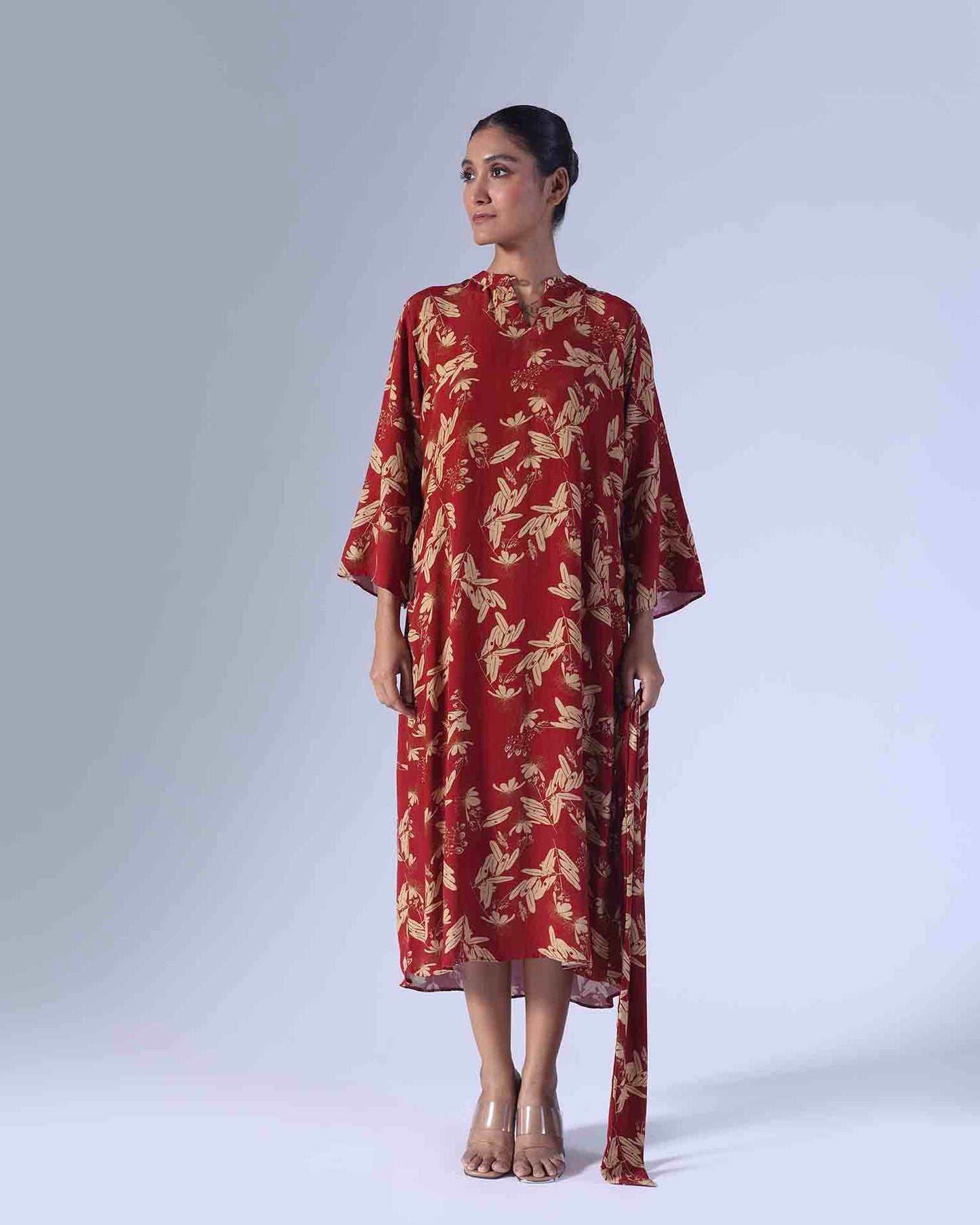 BEETLE RED LONG COORDINATED SET