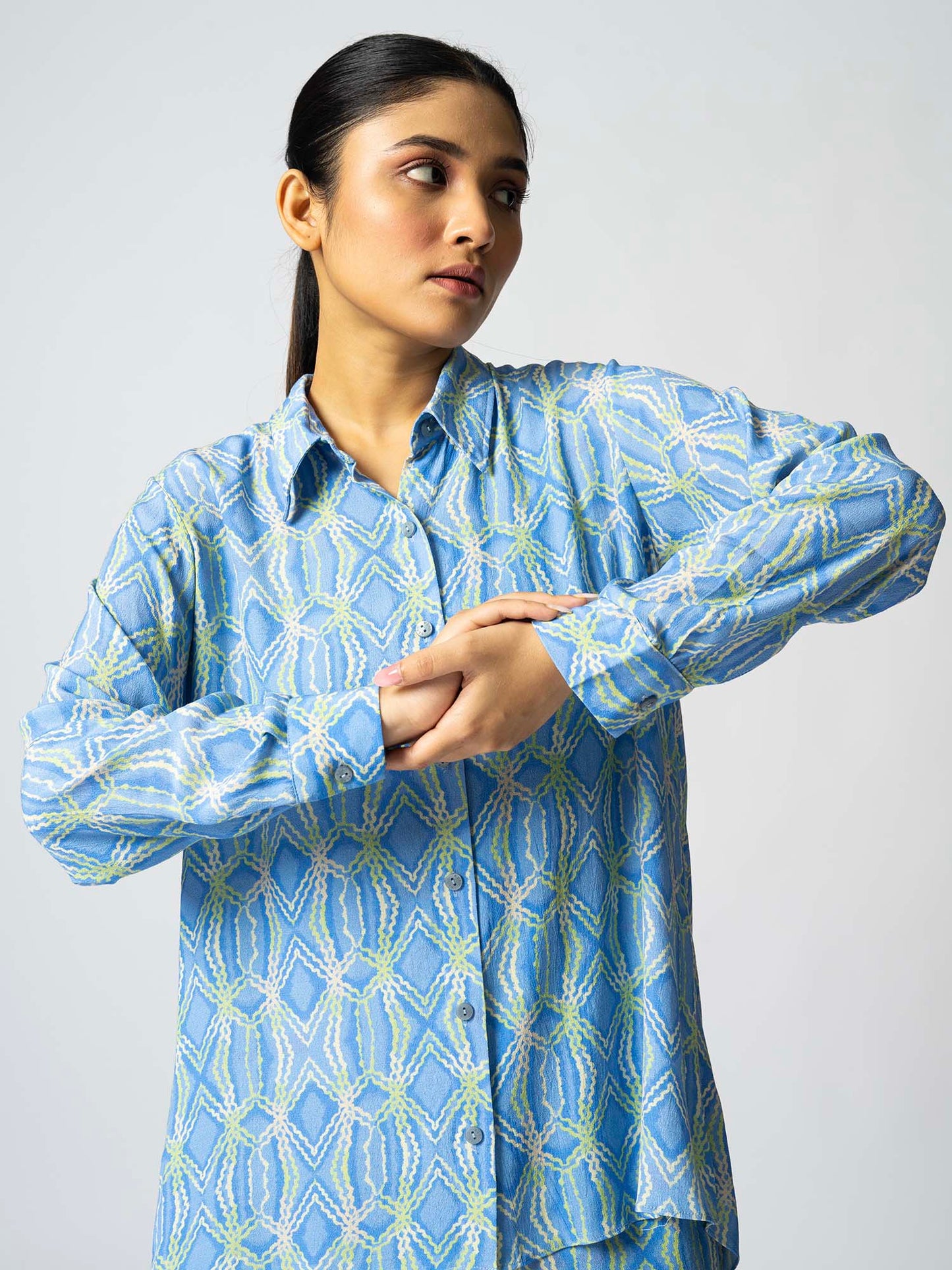 Rhombus Icy Blue Shirt