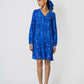 Brick Blue Shift Dress