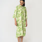 Dots Lime Dress with Scarf