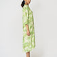 Dots Lime Dress with Scarf