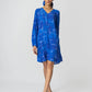 Brick Blue Shift Dress