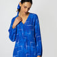 Brick Blue Shift Dress