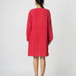 Rhombus Red Shift Dress