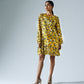 Pixelated Yellow Shift Dress