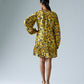 Pixelated Yellow Shift Dress