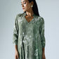 Bloom Green Draped Dress