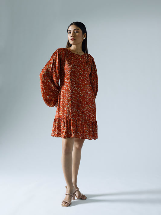 Waves Red Shift Dress