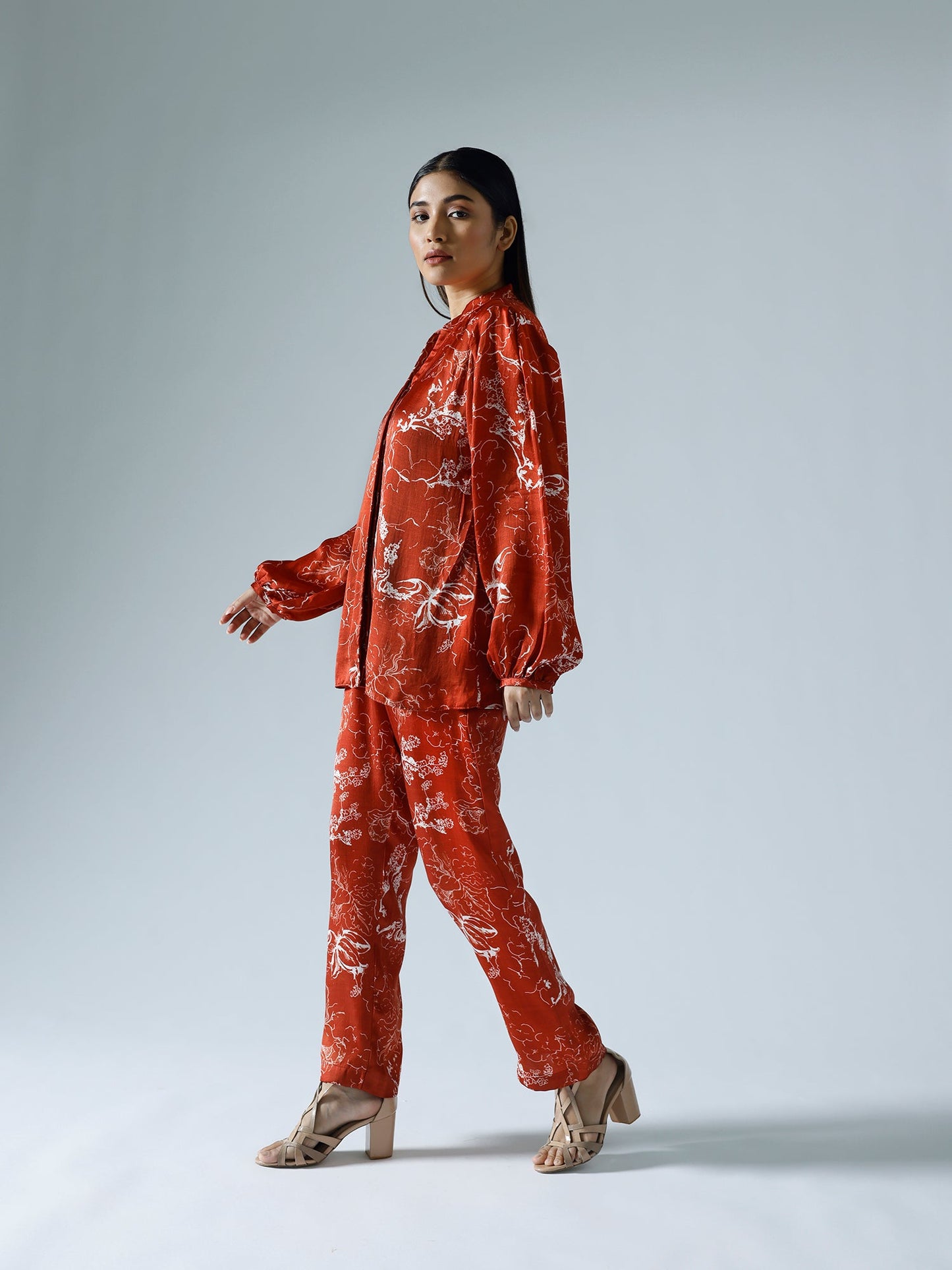 Sakshi Sindwani in Bloom Red Co-ord Set