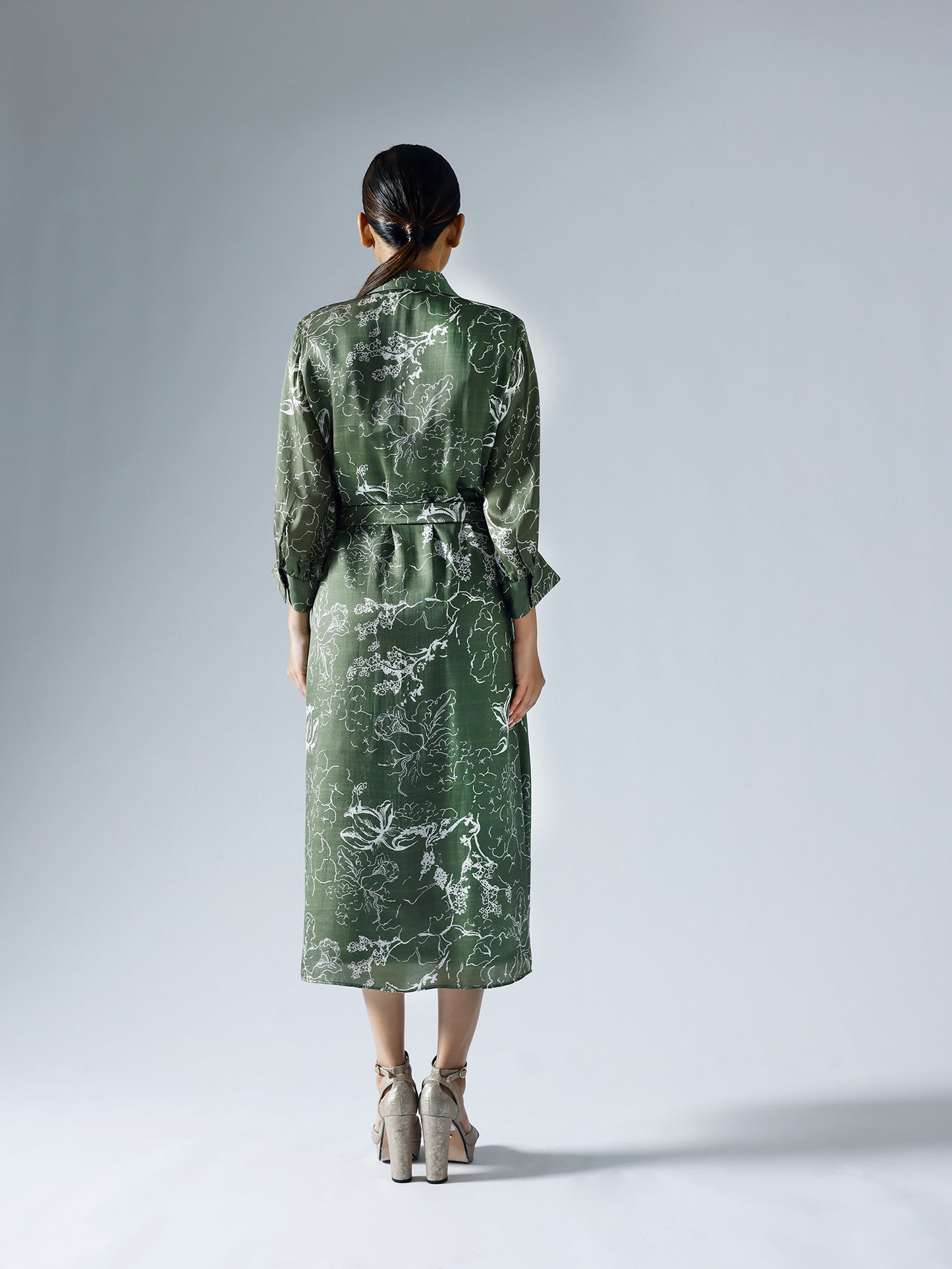 Bloom Green Shirt Dress