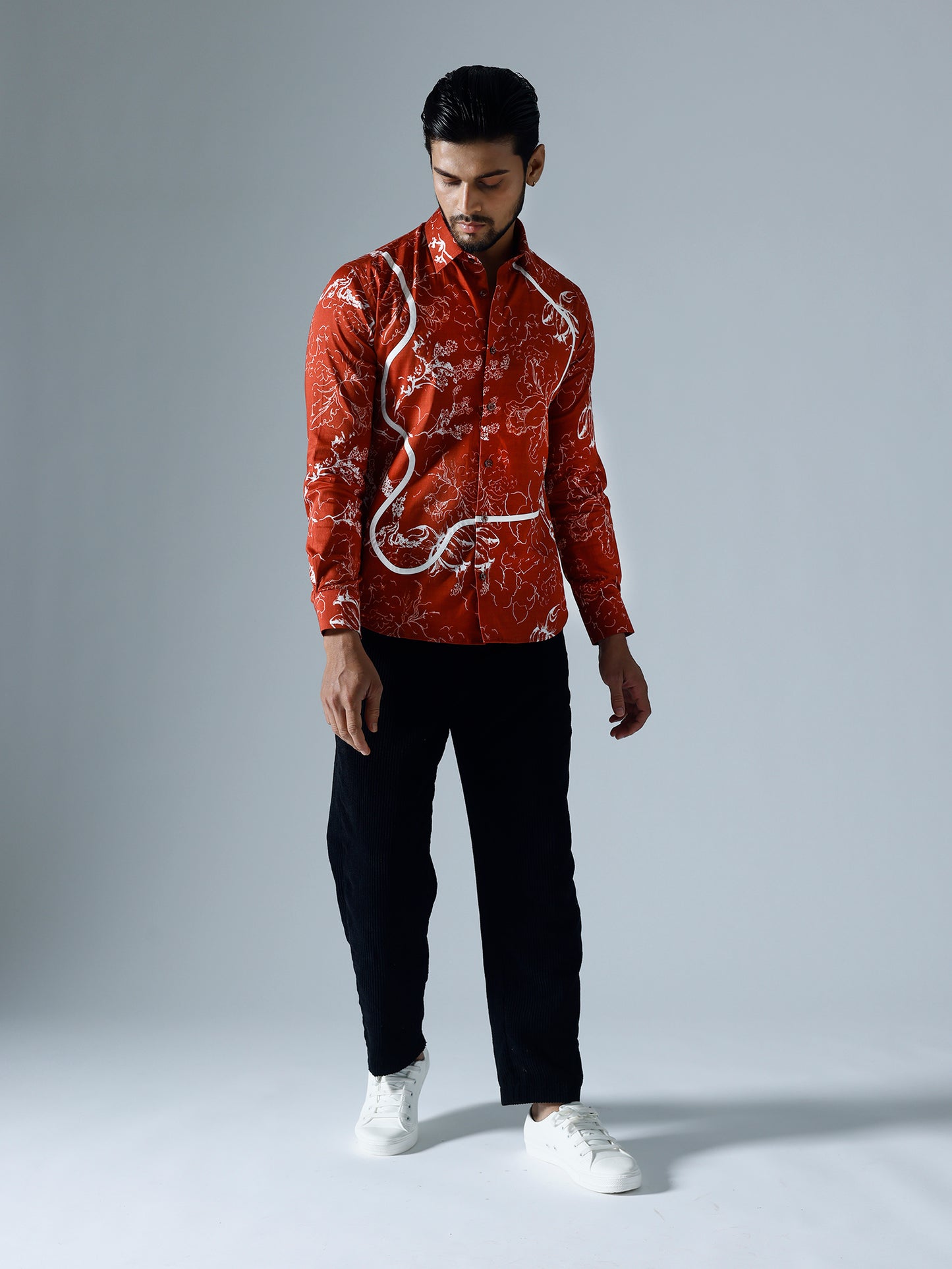 Bloom Red Full Sleeves Shirt