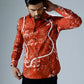 Bloom Red Full Sleeves Shirt