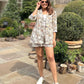 Simran Luthria in Garden Ivory Blazer with Shorts Set