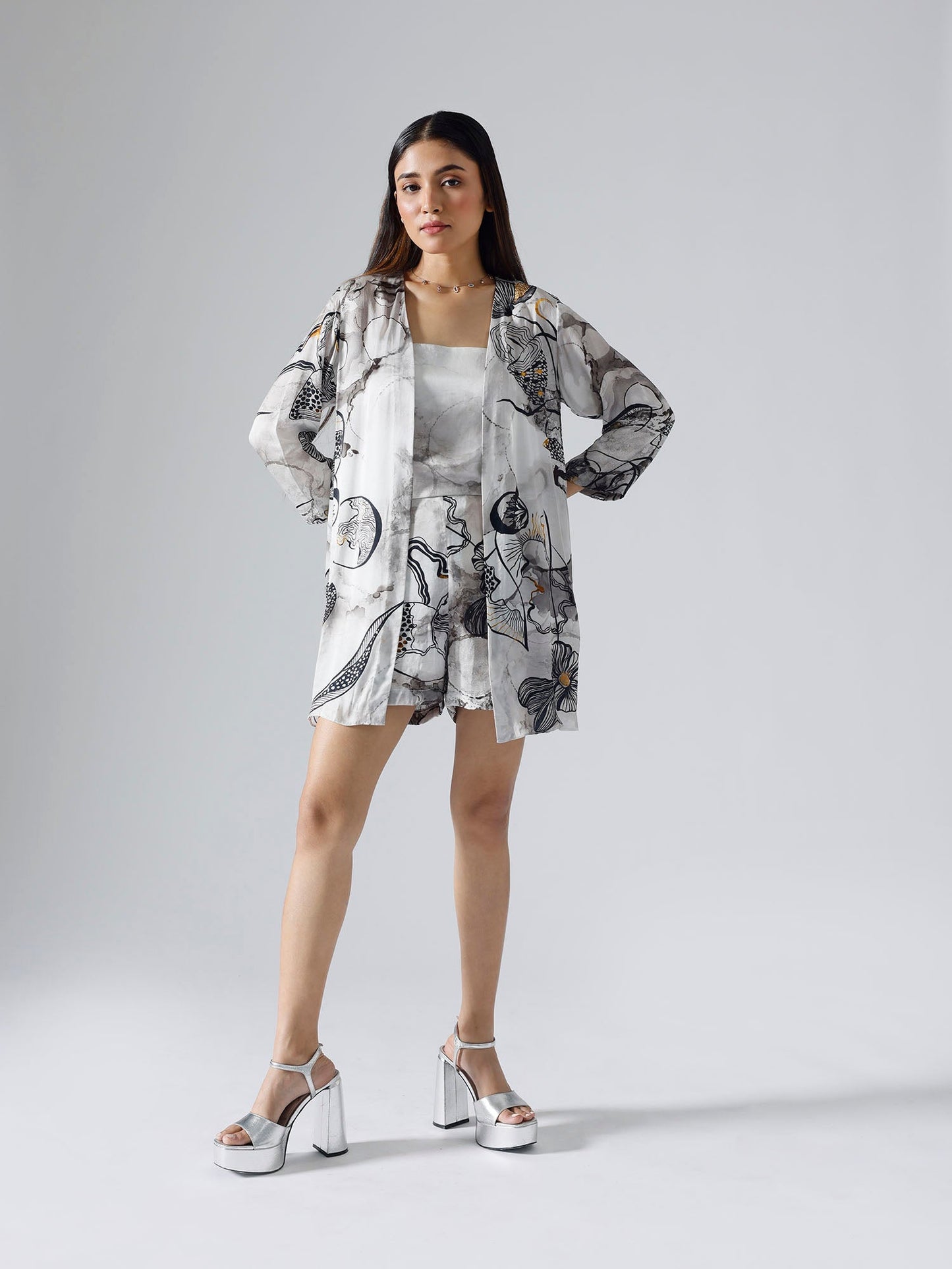 Reflect Monochrome Jacket Shorts Sets