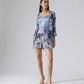 Reflect Marbled Blue Jacket Shorts Sets