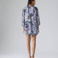 Reflect Marbled Blue Jacket Shorts Sets