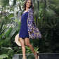 SPRING NAVY SHORTS SET WITH JACKET