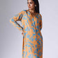 FOLIAGE ORANGE LONG DRESS