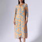 FOLIAGE ORANGE LONG DRESS