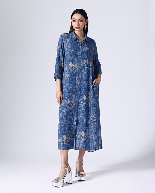 MOROCCON LONG SHIRT DRESS