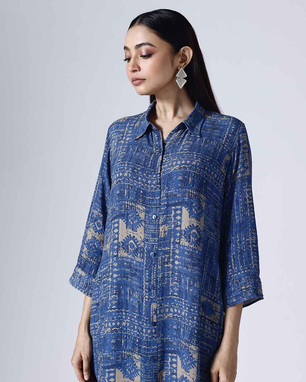 MOROCCON LONG SHIRT DRESS