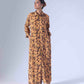 SPRING BROWN LONG DRESS
