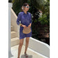 BOTANIC BLUE 3PC SHORTS SET