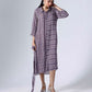 SHIBORI PLUM LONG COORDINATED SET