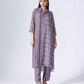 SHIBORI PLUM LONG COORDINATED SET