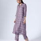 SHIBORI PLUM LONG COORDINATED SET