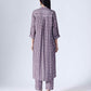 SHIBORI PLUM LONG COORDINATED SET