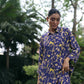SPRING NAVY LONG DRESS