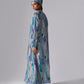 Nriti S (Balsamic finegear) in Geometric Blue Dress